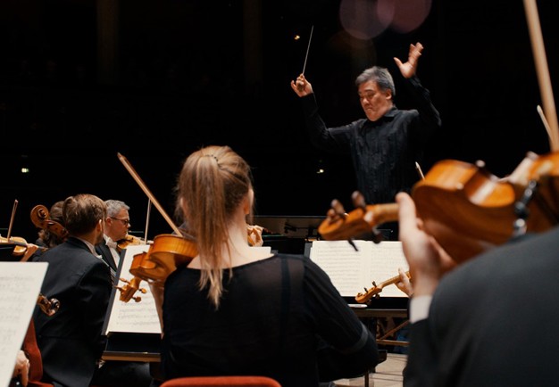 Man conducting. Photo